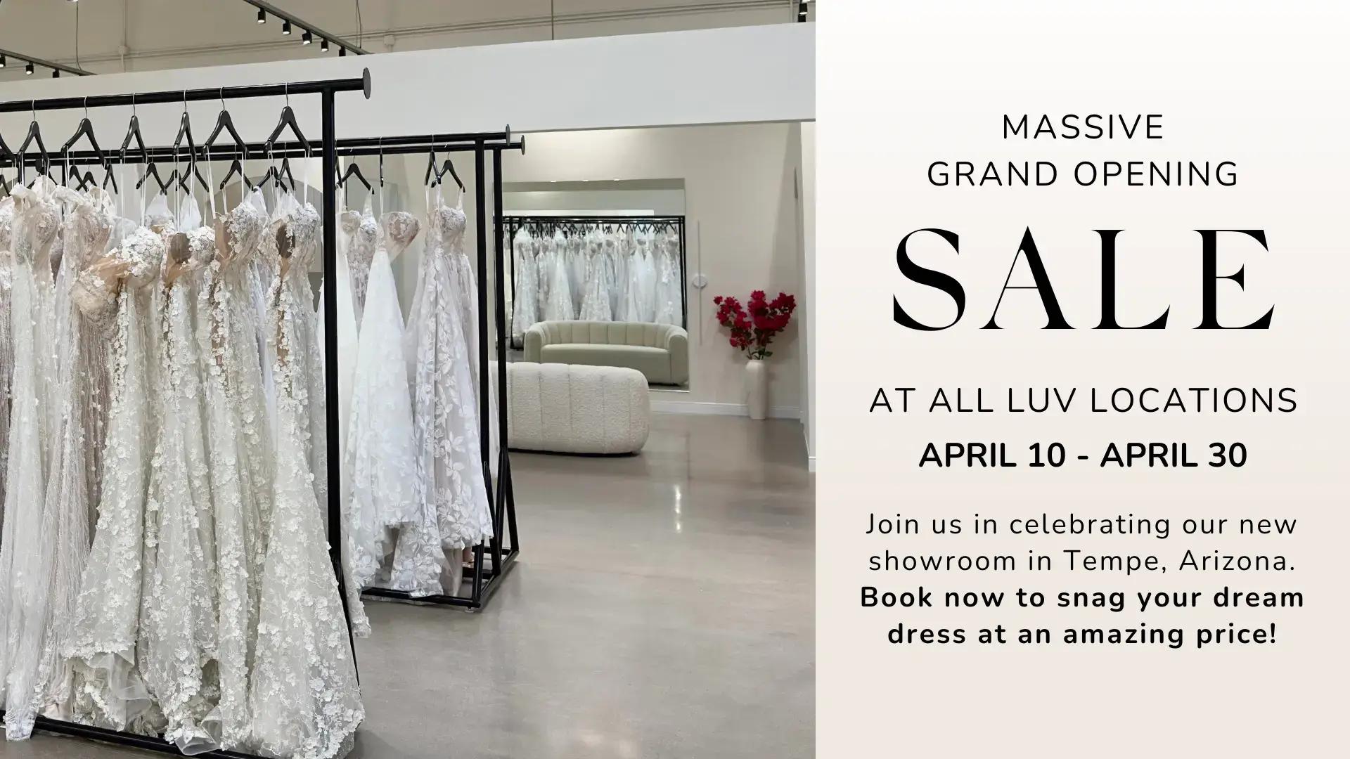 Luv Bridal Massive Grand Opening Sale